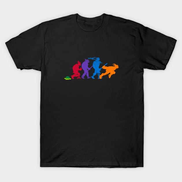 Turtles Evolution T-Shirt by crackerbox